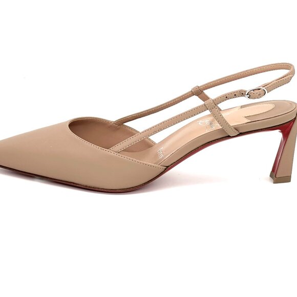 Christian Louboutin CONDOROLINE 55 Slingback Strap Pumps Sandals Heel Shoes - Picture 6 of 15